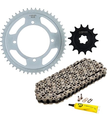 Amazon.com: Caltric Black O-Ring Drive Chain & Sprockets Kit